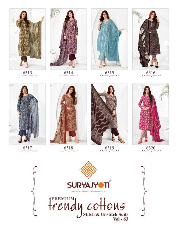 Suryajyoti Trendy Cotton Vol-63 – Dress Material